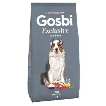 Gosbi Exclusive Diet Medium – pienso light para perros medianos (18 mm)