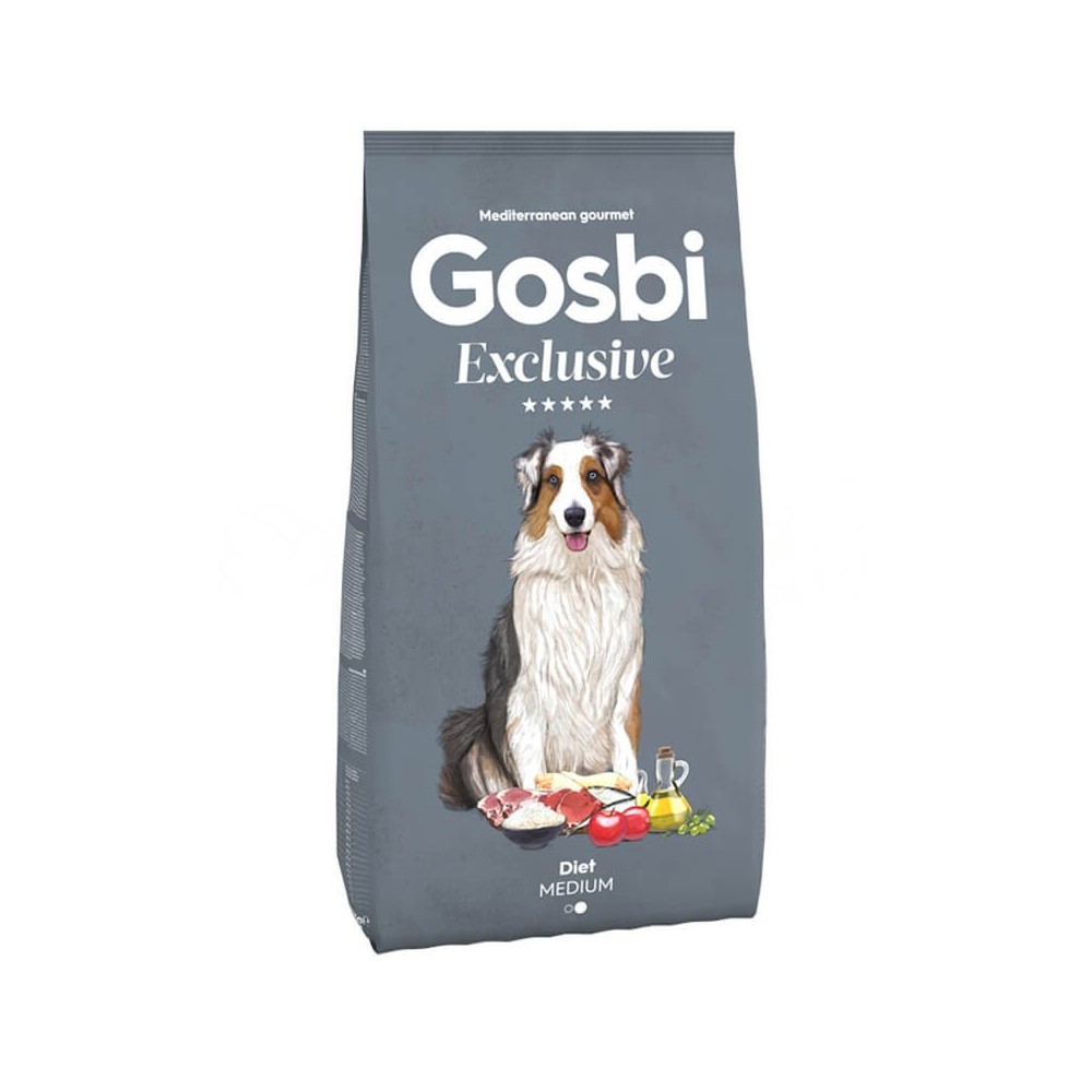 Gosbi Exclusive Diet Medium – pienso light para perros medianos (18 mm)