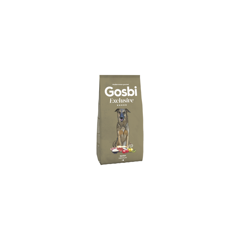 Gosbi Exclusive Senior Medium – pienso senior para perros medianos (18 mm)
