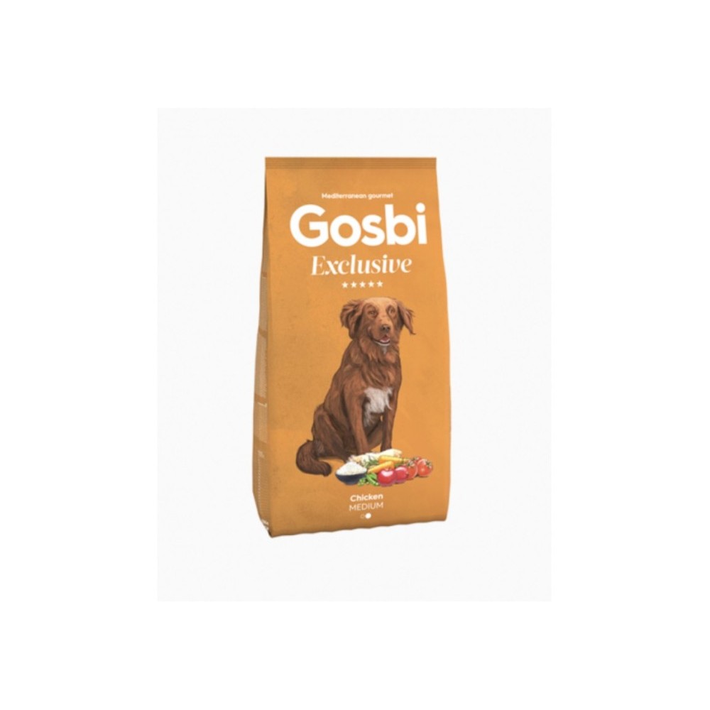 Gosbi Exclusive Chicken Medium – pienso de pollo para perros medianos (18 mm)