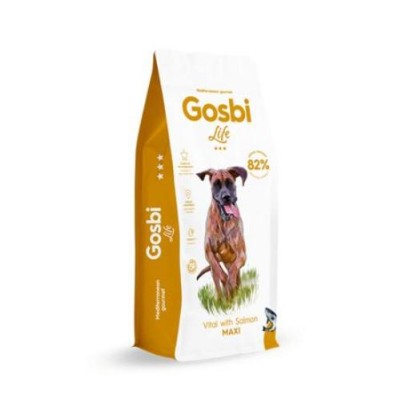 Gosbi Life Vital with Salmon Maxi – pienso para perros grandes (croqueta 20 mm)