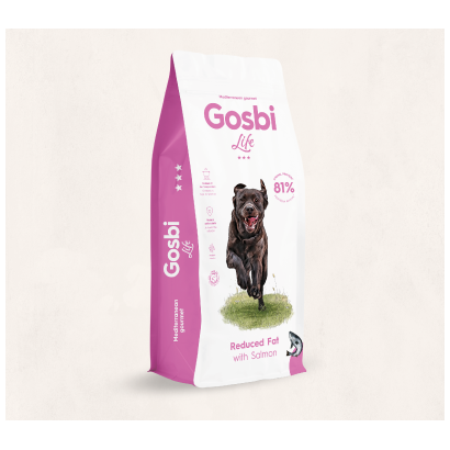 Gosbi Life Dog Reduced Fat with Salmon – pienso light para perros (14 mm)