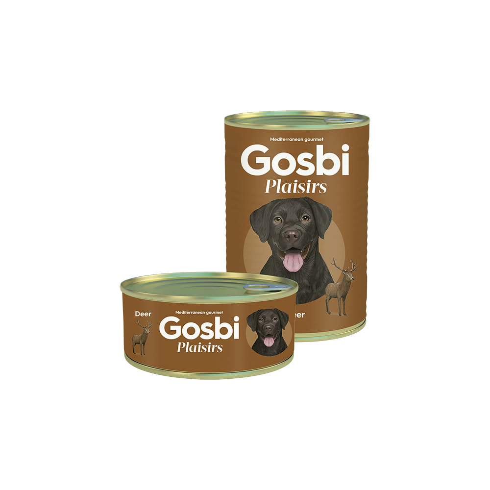 Gosbi Plaisirs Deer – comida húmeda de ciervo para perros