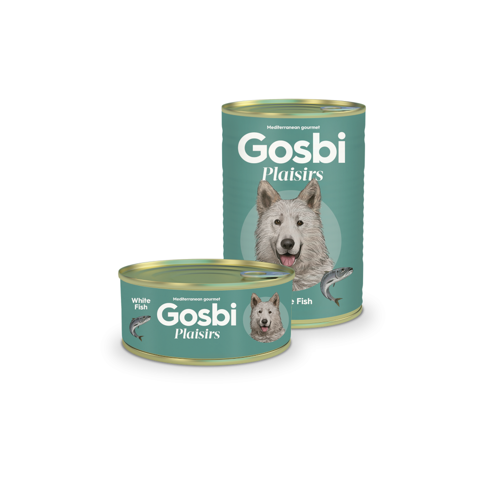Gosbi Plaisirs White Fish – comida húmeda de pescado blanco para perros