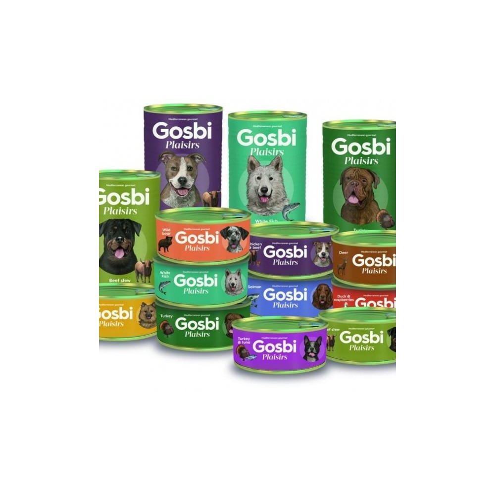 Multipack Gosbi Plaisirs – surtido de latas húmedas para perros