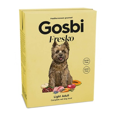 Gosbi Fresko Light Adult – alimento húmedo light sin cereales para perros adultos
