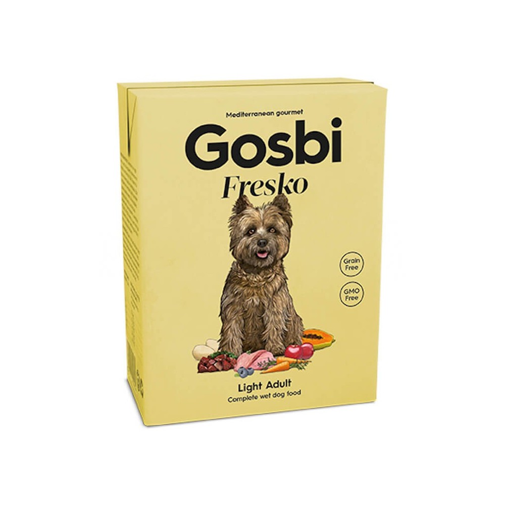 Gosbi Fresko Light Adult – alimento húmedo light sin cereales para perros adultos