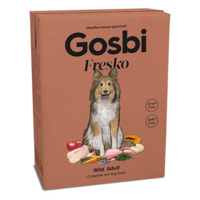 Gosbi Fresko Dog Wild Adult – alimento húmedo con pato y conejo (375 g)