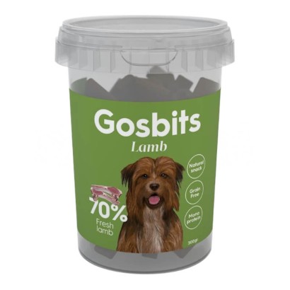 Gosbits Lamb – snack semi-húmedo de cordero para perros (300 g)