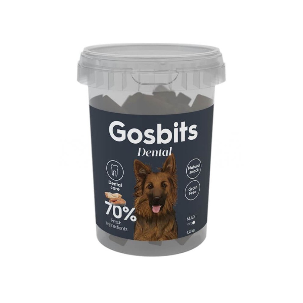 Gosbits Dental Maxi – barritas dentales para perros (1,2 kg)