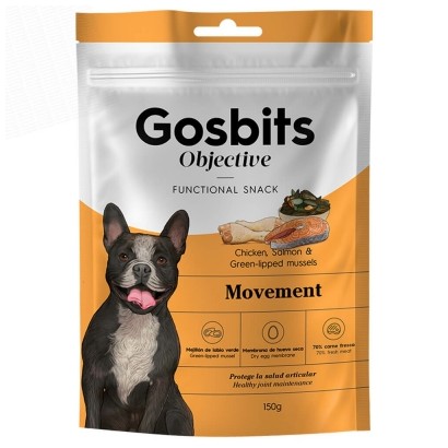 Gosbits Objective Movement – snack funcional para articulaciones (150 g)