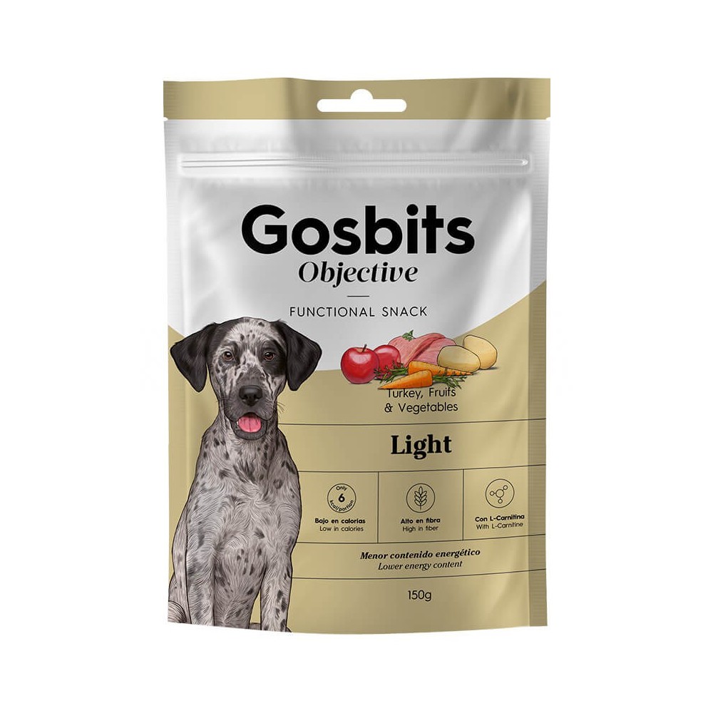 Gosbits Objective Light – snack light para perros (150 g)