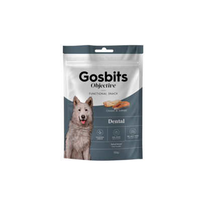 Gosbits Objective Dental – snack dental para perros (150 g)