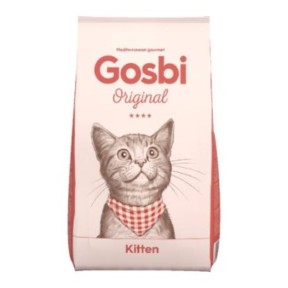 Gosbi Original Cat Kitten – pienso seco para gatitos, croqueta 9 mm (1, 3 y 7 kg)