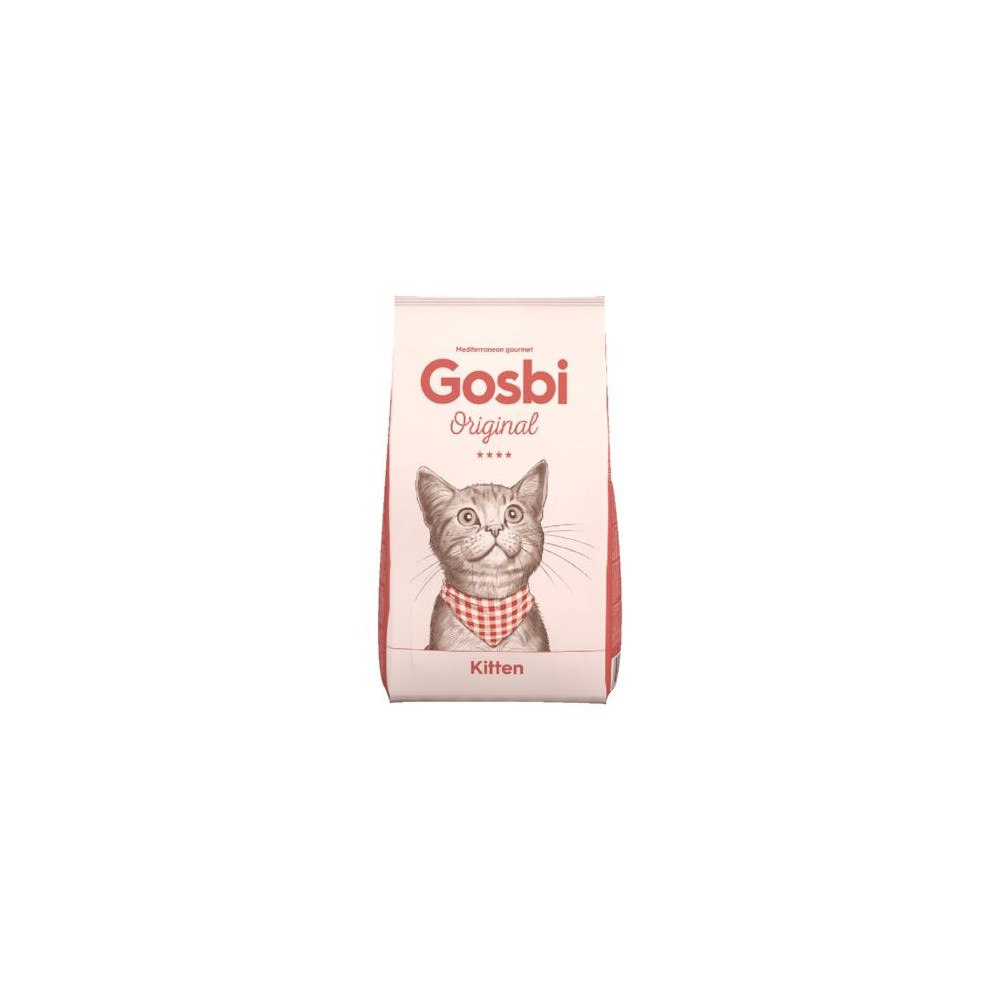 Gosbi Original Cat Kitten – pienso seco para gatitos, croqueta 9 mm (1, 3 y 7 kg)