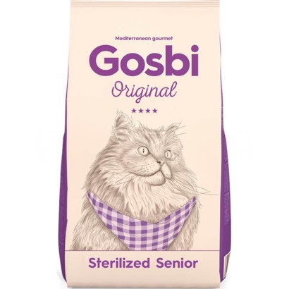 Gosbi Original Cat Sterilized Senior – pienso para gatos senior esterilizados (croqueta 10 mm, 1–3–7 kg)
