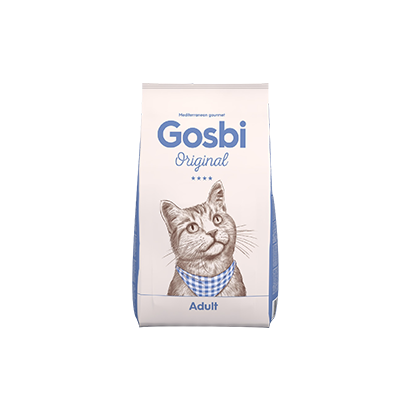 Gosbi Original Cat Adult – pienso completo para gatos adultos (croqueta 12 mm, 1/3/12 kg)