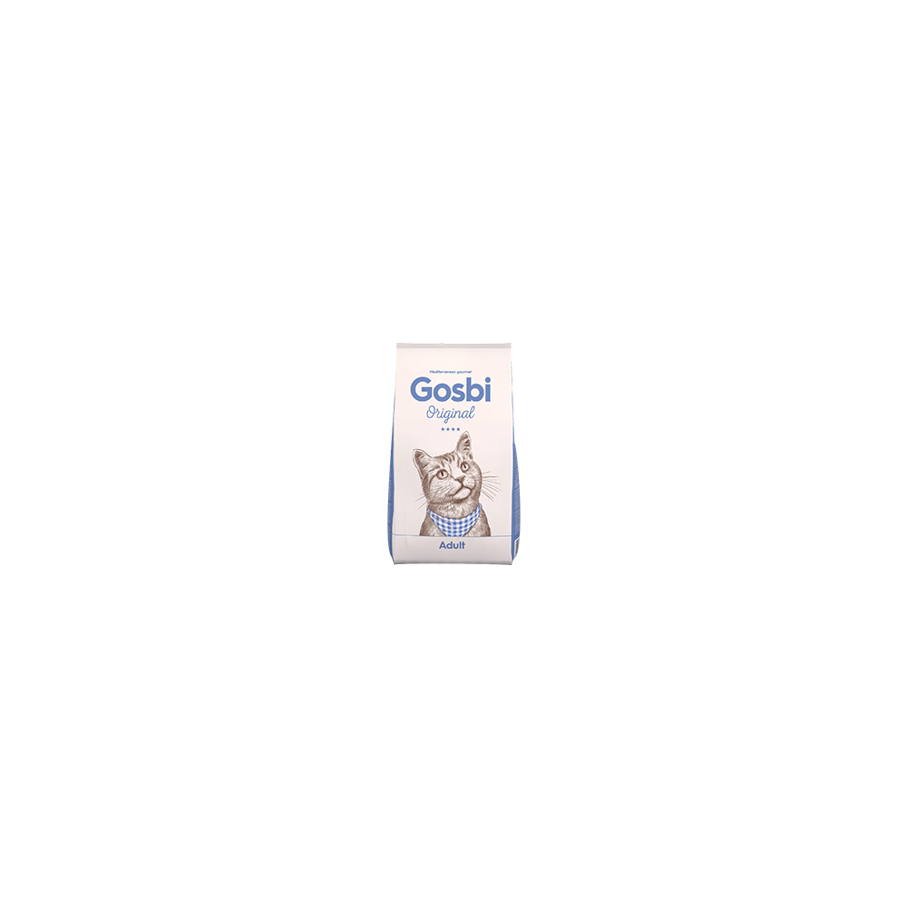 Gosbi Original Cat Adult – pienso completo para gatos adultos (croqueta 12 mm, 1/3/12 kg)