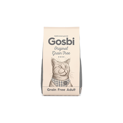 Gosbi Original Cat Grain Free Adult — pienso seco sin cereales para gatos adultos (1 kg, 3 kg, 12 kg)