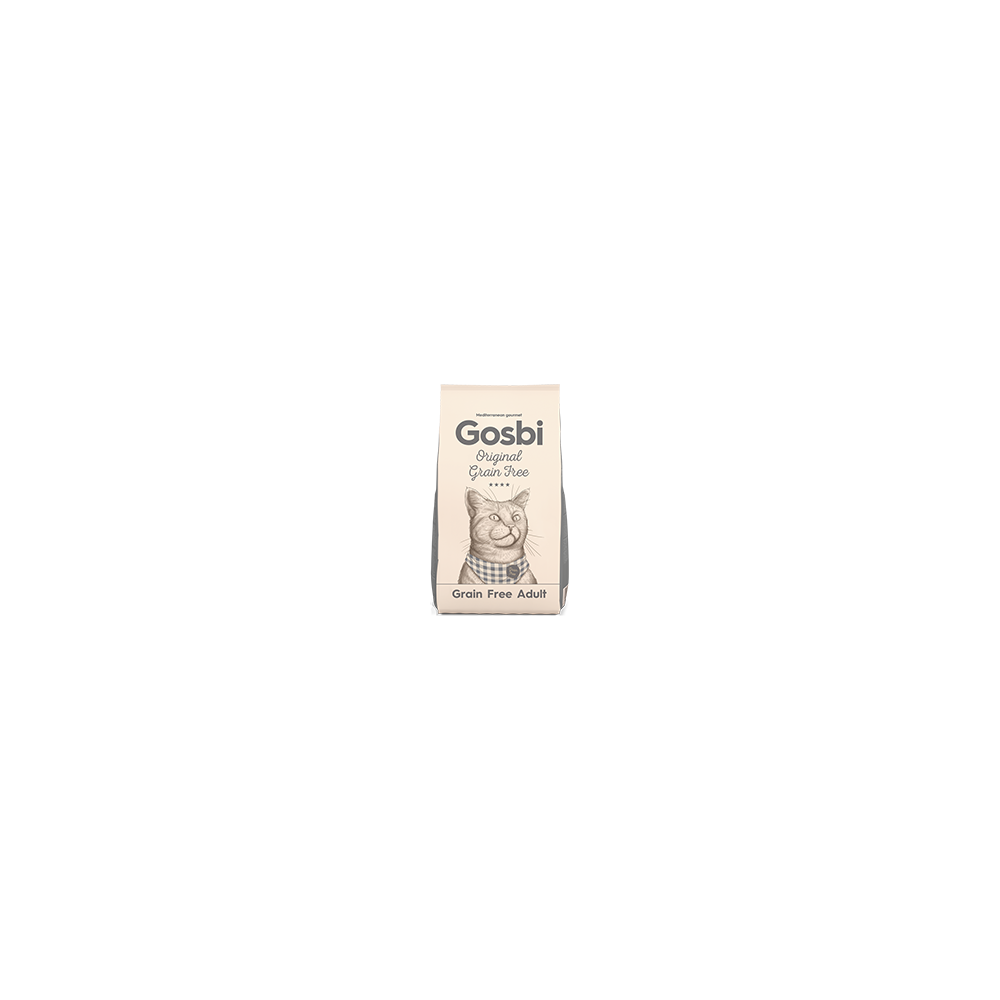 Gosbi Original Cat Grain Free Adult — pienso seco sin cereales para gatos adultos (1 kg, 3 kg, 12 kg)