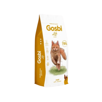 Pienso Gosbi Life para gato adulto con pollo – 3 kg / 12 kg