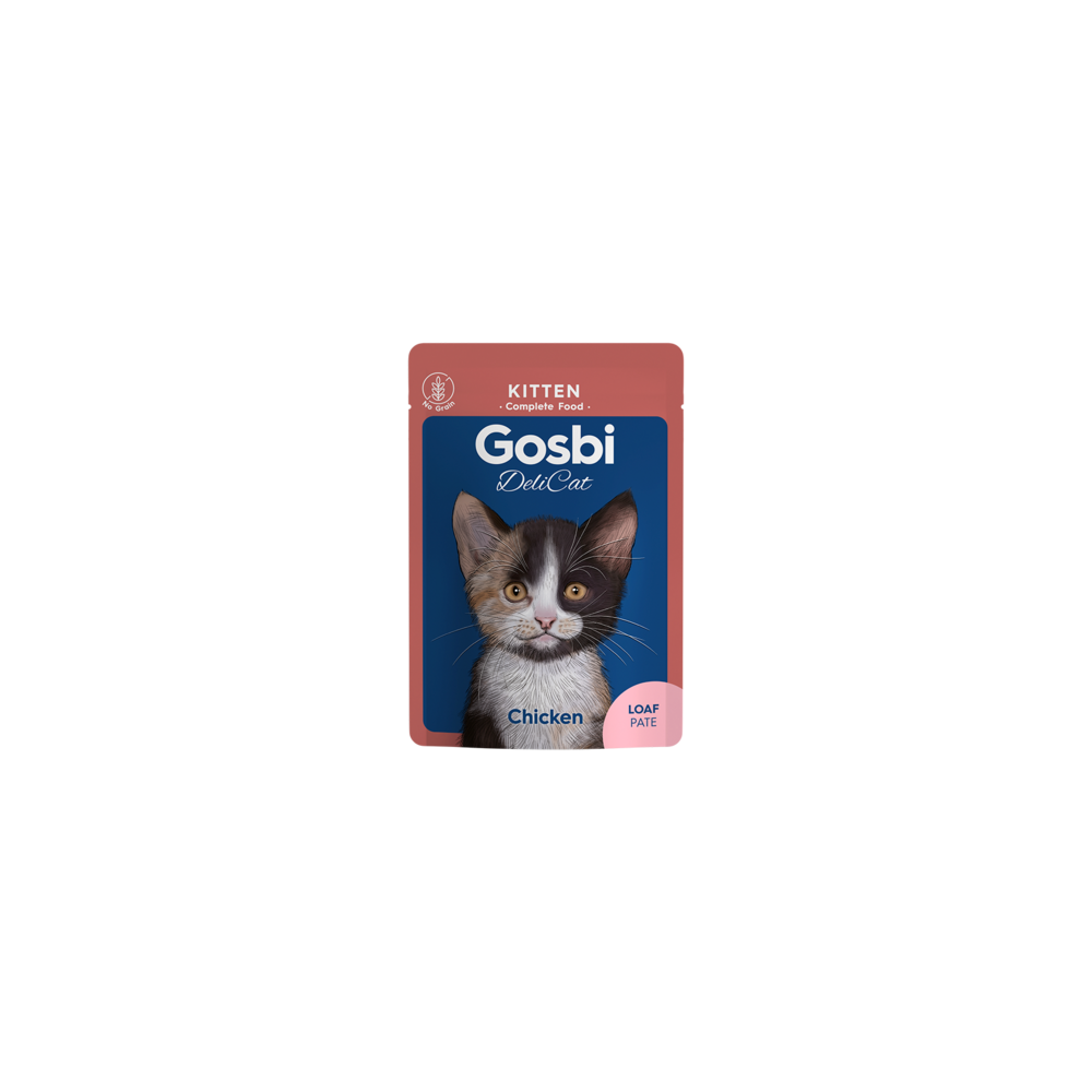 Gosbi Delicat Kitten Chicken Loaf 70 g – Paté de pollo para gatitos