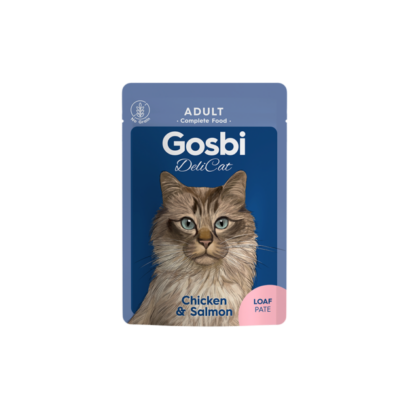 Gosbi Delicat Adult Chicken & Salmon Loaf 70 g – paté para gatos adultos