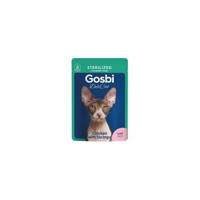 Gosbi Delicat Sterilized Chicken with Shrimps Loaf 70 g – sobre frontal