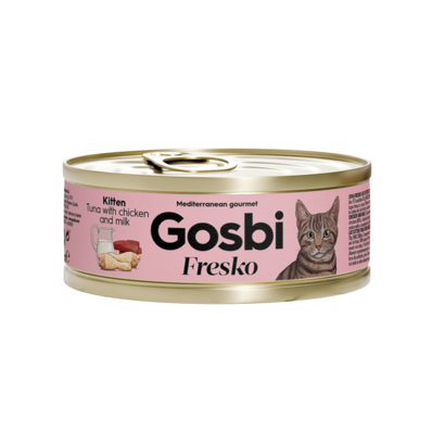Gosbi Fresko Kitten – Atún con Pollo y Leche (70 g)