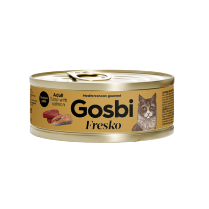 Lata Gosbi Fresko para gato adulto – Tuna with Salmon 70 g