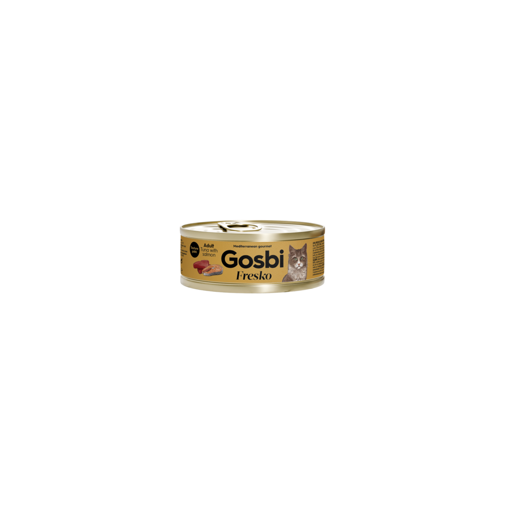 Lata Gosbi Fresko para gato adulto – Tuna with Salmon 70 g