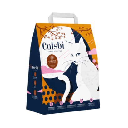 Catsbi Organic Clumping – lecho aglomerante vegetal para gatos 10 L