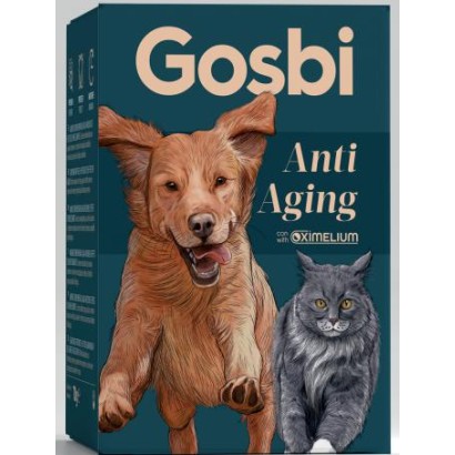 Gosbi Anti Aging 70 g – suplemento antioxidante para perros y gatos.