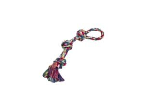 Juguete de cuerda algodón con 3 nudos para perros 64 cm