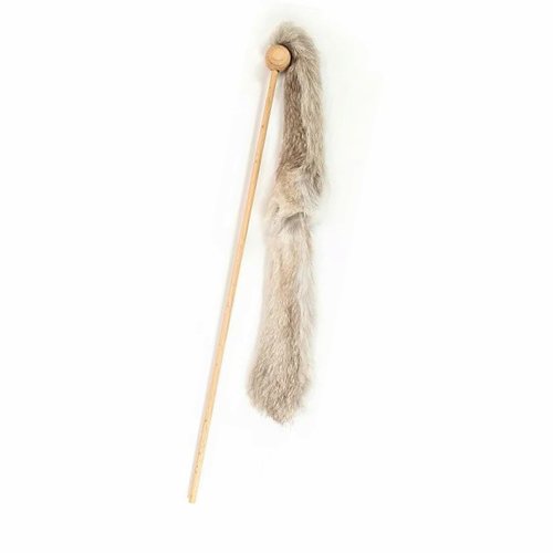 Caña Niemeyeer para gato de piel natural de conejo Gloria