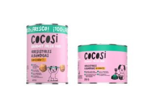 Cocosi Albóndigas con cerdo para perros en latas de 200 g y 400 g