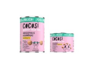 Cocosi Albóndigas con pollo para perros en latas de 200 g y 400 g