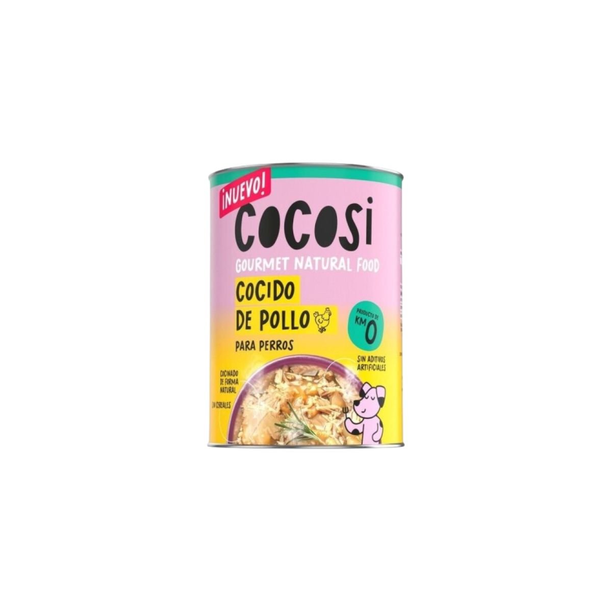 Cocosi Cocido de pollo para perros adultos en lata de 400 g