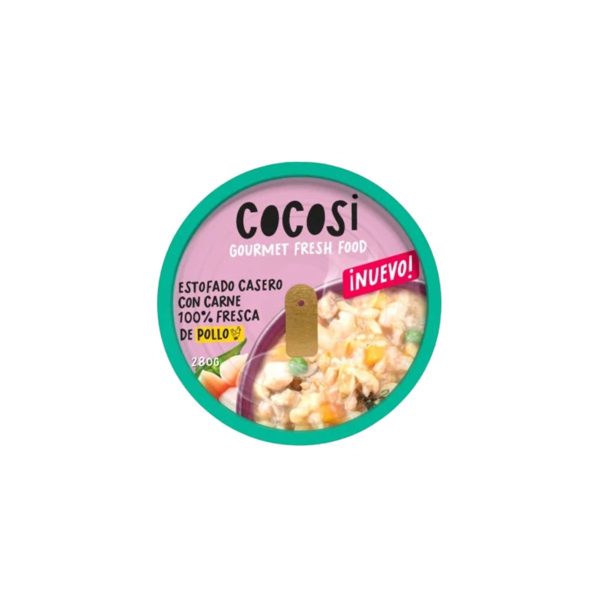 Cocosi Estofado casero de pollo para perros en bandeja de 280 g