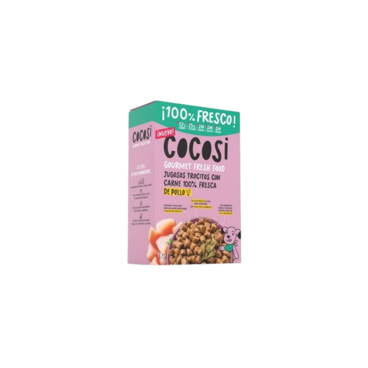 Cocosi Trocitos de pollo para perros en bolsas de 1 kg y 3 kg