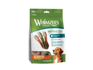 Whimzees Toothbrush para perros en tamaños XS, S, M y L