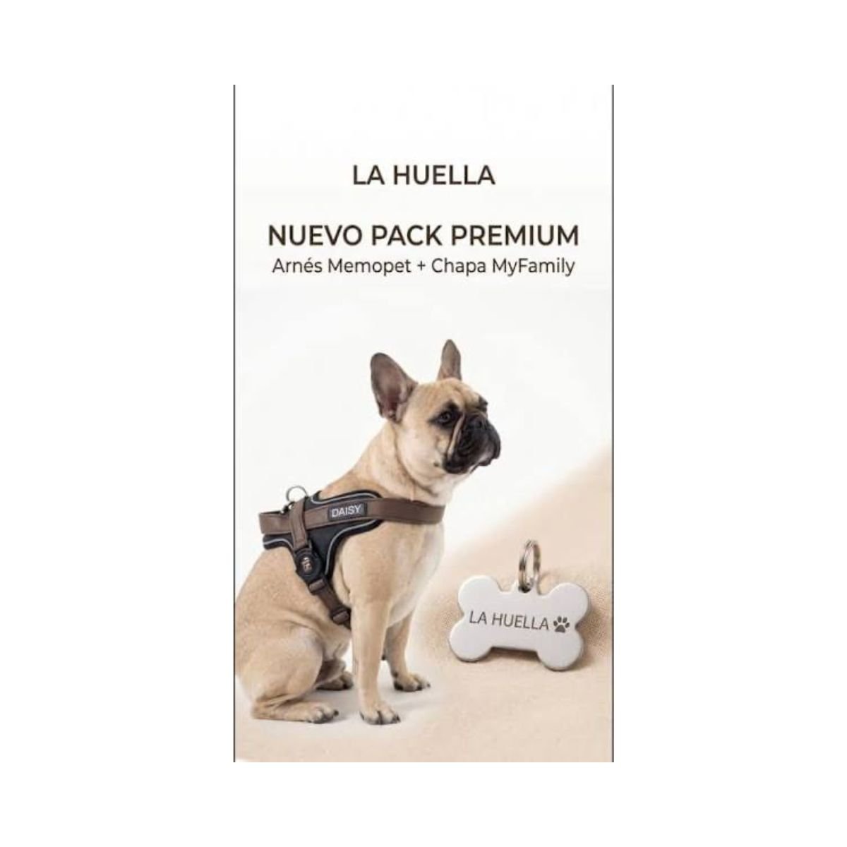 Pack arnés Memopet MyFamily + chapa personalizada - Imagen 4